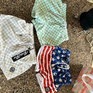 Three pairs of Binky Bro, swim trunks sz 18-24 mth